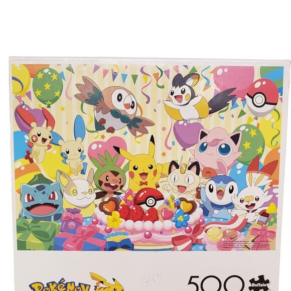 Pokemon Pikachu Birthday Party Puzzle 500 Pieces Buffalo Puzzle Pokemon Poster - Picture 4 of 15